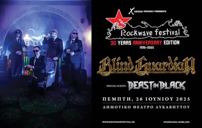 BLIND GUARDIAN & Beast in Black – 26/6/25 @ Δημοτικό Θέατρο Λυκαβηττού | ROCKWAVE30 Anniversary edition