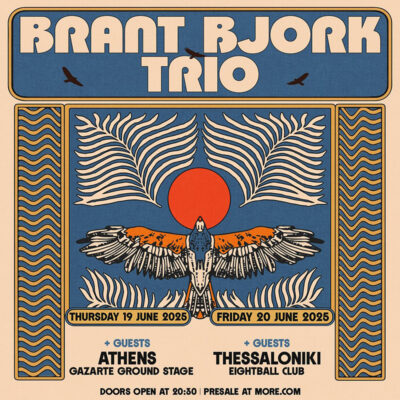 BRANT BJORK TRIO: Ζωντανά σε Θεσσαλονίκη & Αθήνα