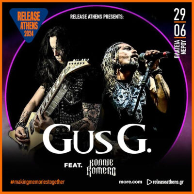 Release Athens 2024 presents: Βασίλης Παπακωνσταντίνου, Gus G. & Ronnie Romero, 29/06, Πλατεία Νερού