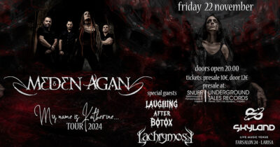 MEDEN AGAN: “My name is Katherine” new album release parties σε Λάρια & Κομοτηνή