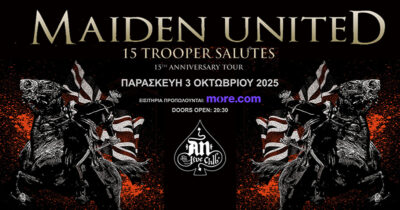 MAIDEN UNITED (Featuring Dennis Stratton) “15 TROOPER SALUTES” TOUR | 03.10.2025 at AN CLUB