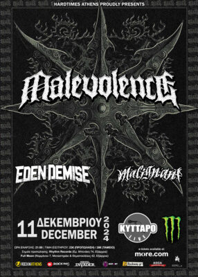 MALEVOLENCE (UK) LIVE IN ATHENS 11/12/2024 KYTTARO CLUB