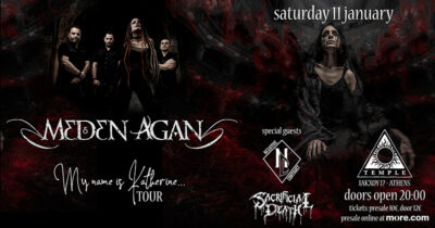 MEDEN AGAN – “My name is Katherine” new album release party @ Temple – Σάββατο 11 Ιανουαρίου 2025…feat. NEGATIVE CONTRAST & SACRIFICIAL DEATH