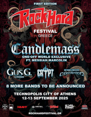 Rock Hard Festival Greece με headliners τους Candlemass σ’ ένα one-off, world exclusive show με τον Messiah Marcolin!