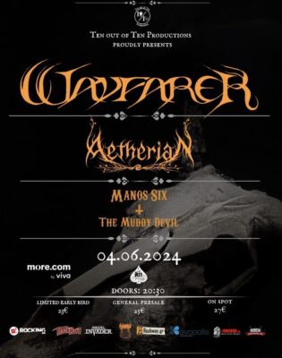 WAYFARER (USA) with AETHERIAN & MANOS SIX + THE MUDDY DEVIL Live 04.06.2024 @An Club