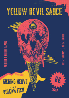 Yellow Devil Sauce, Kicking Nerve, The Vulcan Itch | ΠΑΡΑΣΚΕΥΗ 01.04 @ AN CLUB!