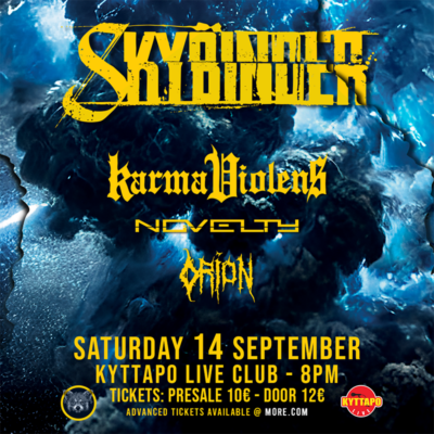 SKYBINDER Live at Kyttarο w/Karma Violens, Novelty, Orion